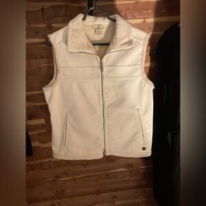 Woolrich Corduroy‎ Vest Women's Size M Faux Fur Lined